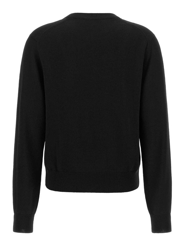 MAISON KITSUNÉ: クルーネック online - クルーネック - 黒