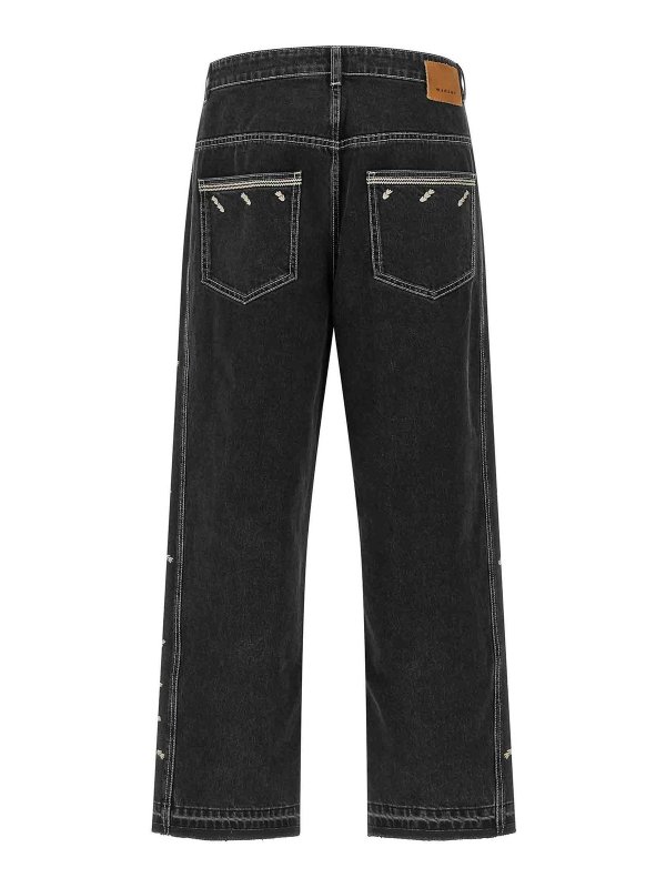 ISABEL MARANT: Jeans Rectos online - Vaqueros Rectos - Negro