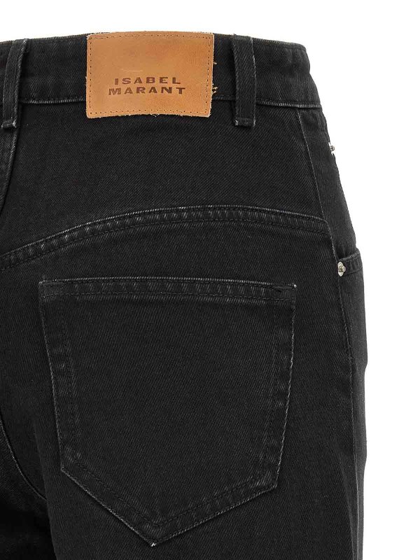 ストレートジーンズ - 黒 shop online: Isabel Marant Etoile