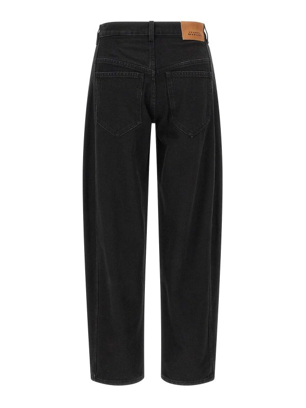 Isabel Marant Etoile: Jeans Rectos online - Vaqueros Rectos - Negro