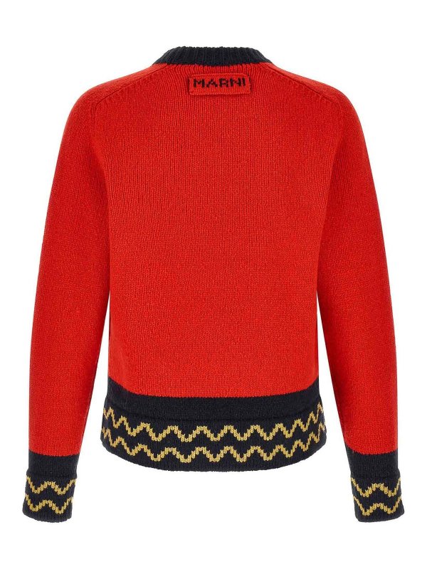 Marni: クルーネック online - クルーネック - 赤