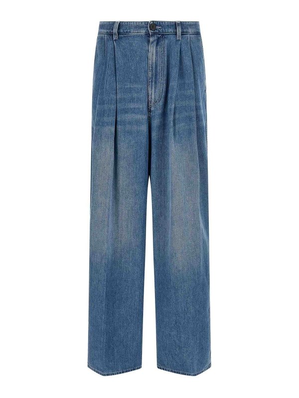 Marni: Jeans Rectos - Vaqueros Rectos - Azul
