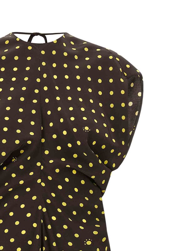 The Best Shops Marni: ニーレングスドレス - 膝丈ドレス - ブラウン