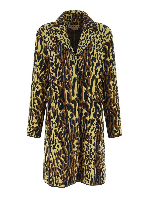 Marni: Abrigos semilargos - Abrigo Midi - Multicolor