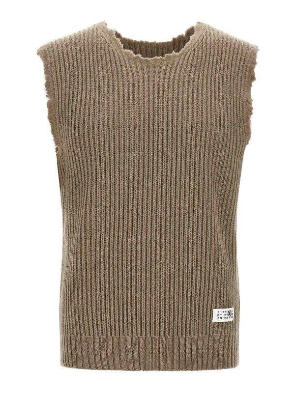 MM6 MAISON MARGIELA: ベスト - ベスト - ベージュ