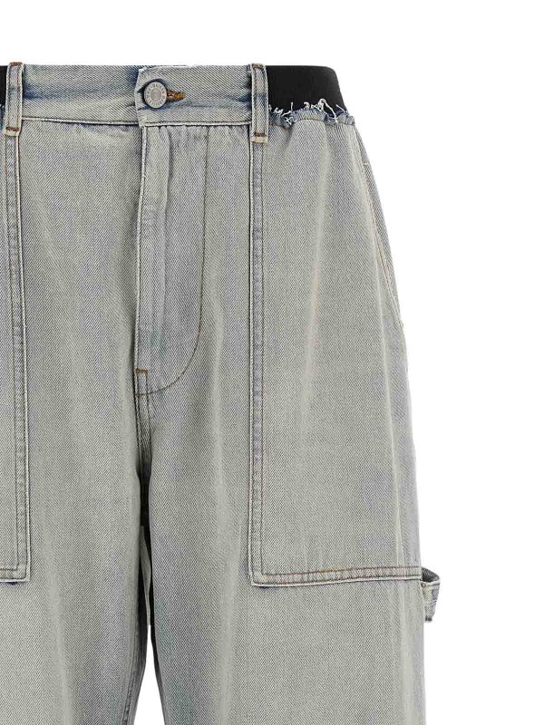 The Best Shops MM6 MAISON MARGIELA: ストレートジーンズ - ストレートジーンズ - ライトブルー