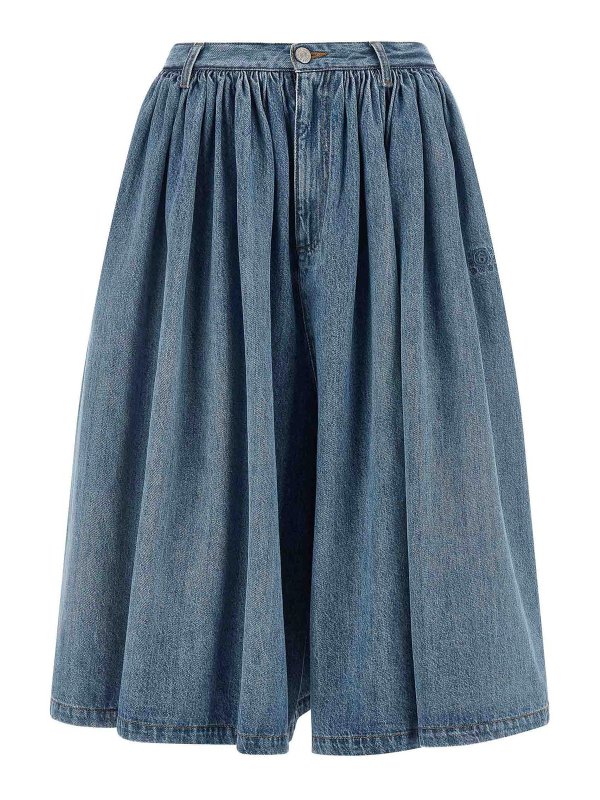 MM6 MAISON MARGIELA: トラウザーショーツ - ショートパンツ - ブルー