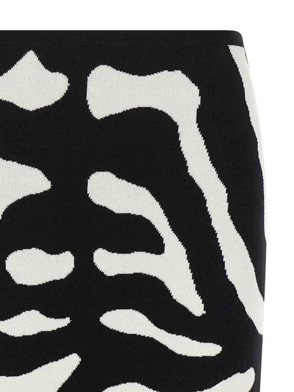 The Best Shops MOSCHINO: Knielange und Midi Röcke - Midirock - Weiß