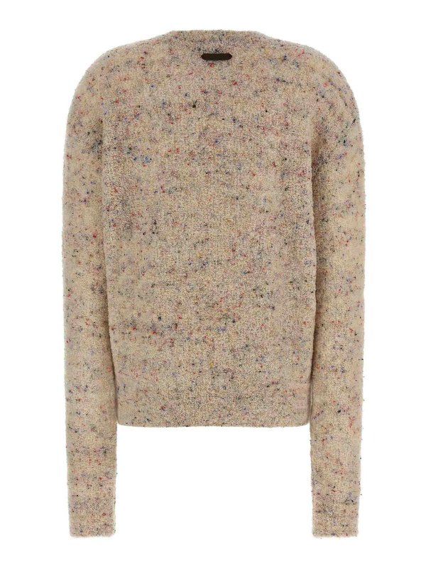 MOSCHINO: Strickpullover mit Rundhalsausschnitt online - Rundhalspullover - Bunt