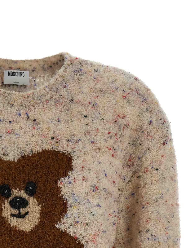 The Best Shops MOSCHINO: Strickpullover mit Rundhalsausschnitt - Rundhalspullover - Bunt