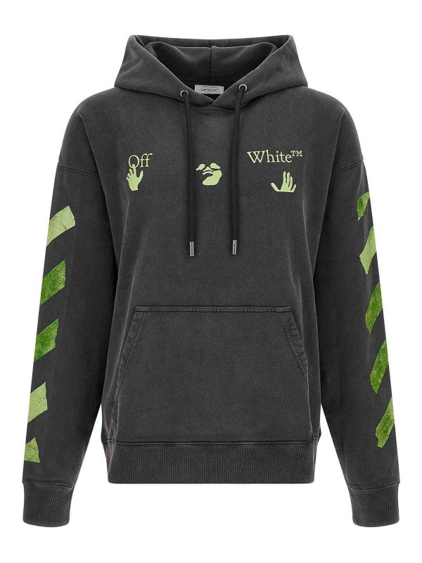 OFF-WHITE: スウェット＆セーター - スウェットシャツ/セーター - グレー
