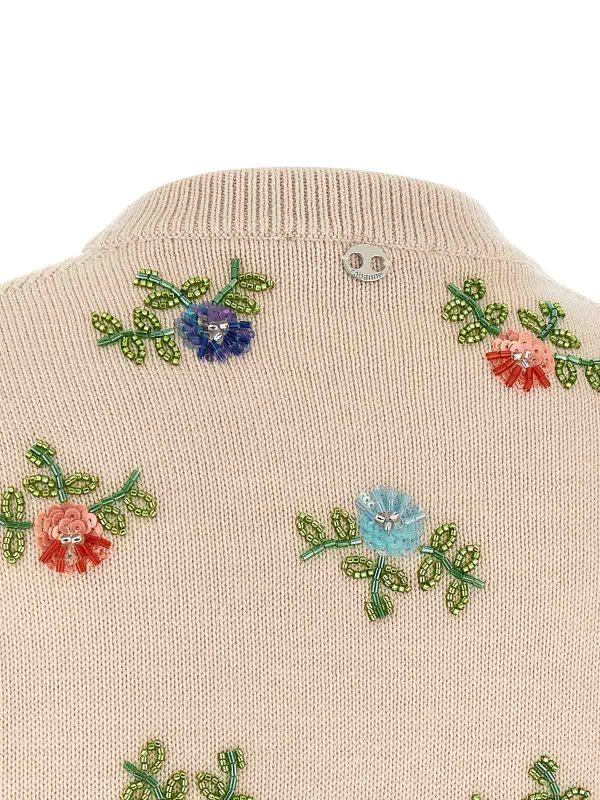 クルーネック - ベージュ shop online: RABANNE