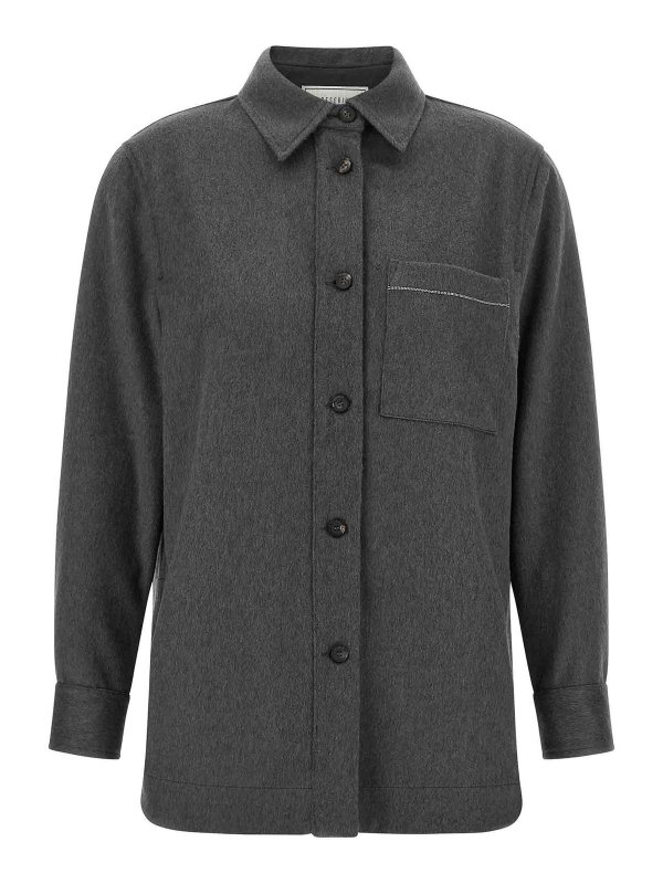 PESERICO: Camisas - Camisa - Gris