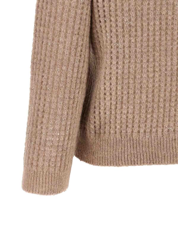 クルーネック - ベージュ shop online: PESERICO