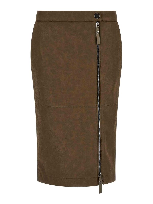 Pinko: Long skirts - Skirt With Side Zip