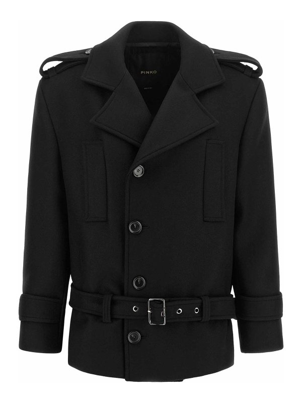 Pinko: ショートコート - ショートコート - 黒
