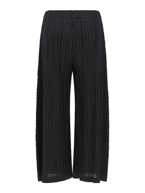 PLEATS PLEASE ISSEY MIYAKE: テーラードトラウザー online - テーラードパンツ - 黒