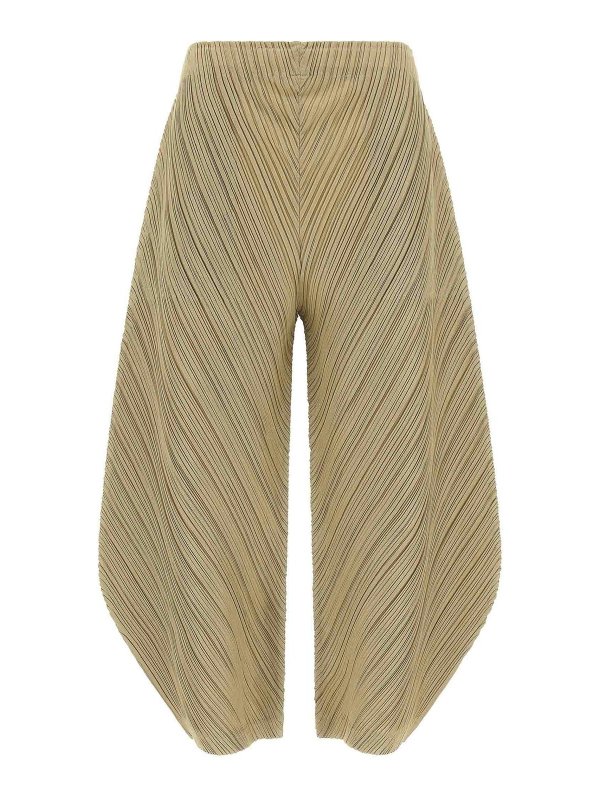 PLEATS PLEASE ISSEY MIYAKE: テーラードトラウザー - テーラードパンツ - ベージュ
