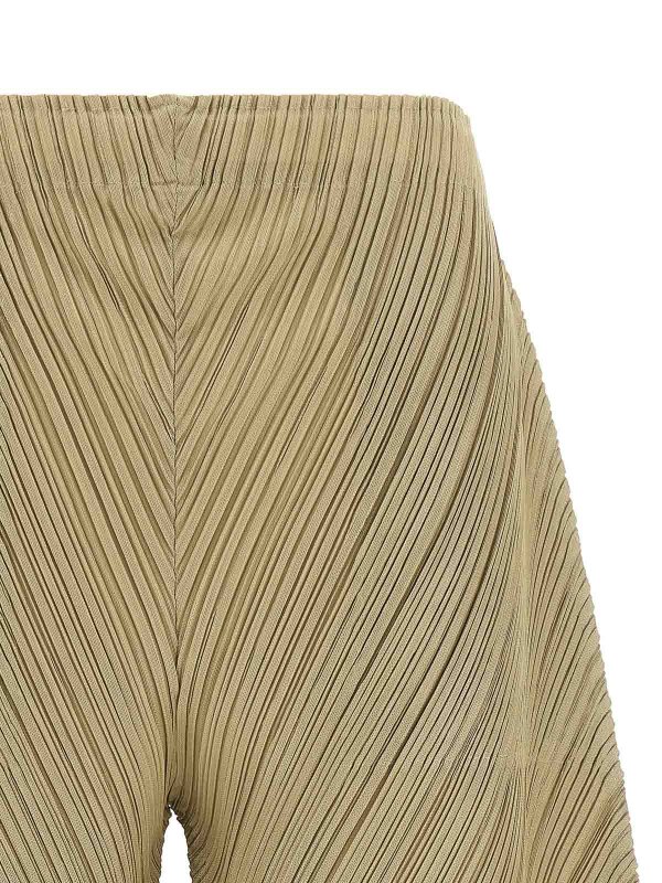 The Best Shops PLEATS PLEASE ISSEY MIYAKE: テーラードトラウザー - テーラードパンツ - ベージュ