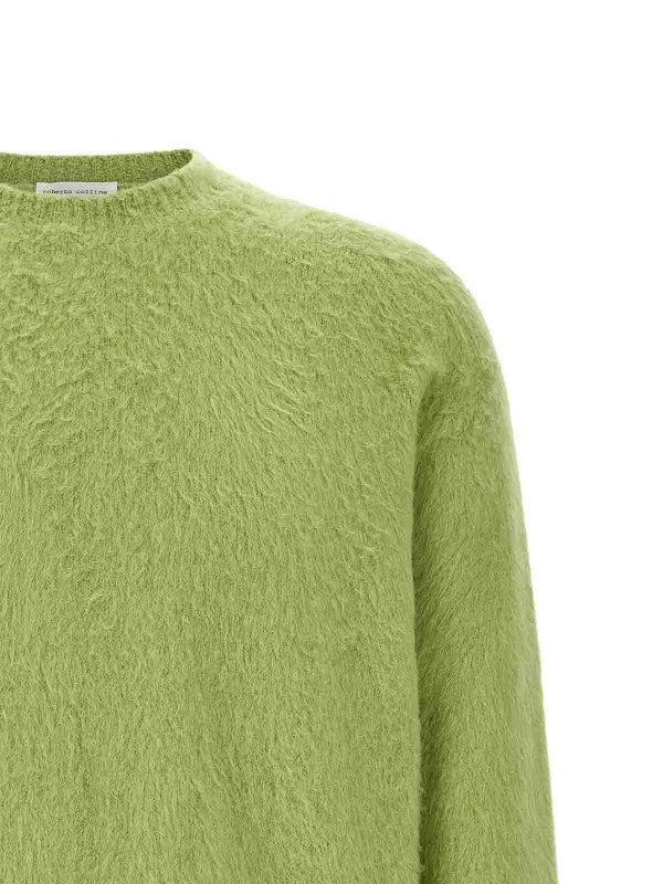 The Best Shops ROBERTO COLLINA: Pull col rond - Pull Col Rond - Vert