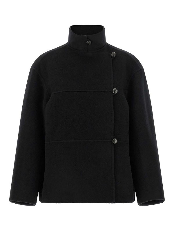 ROHE: knee length coats - Double Wool Coat