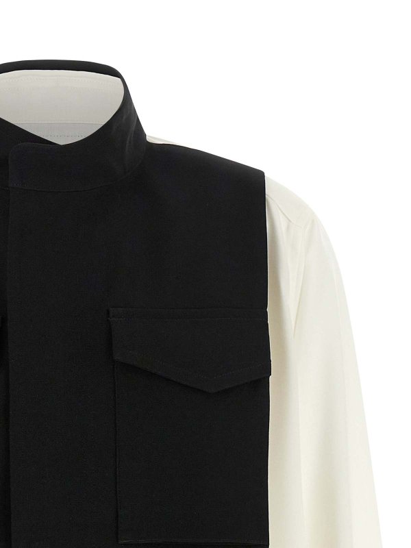 シャツ - 白 shop online: Sacai