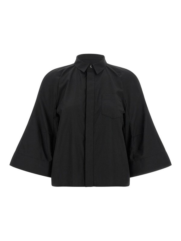 Sacai: シャツ - シャツ - 黒