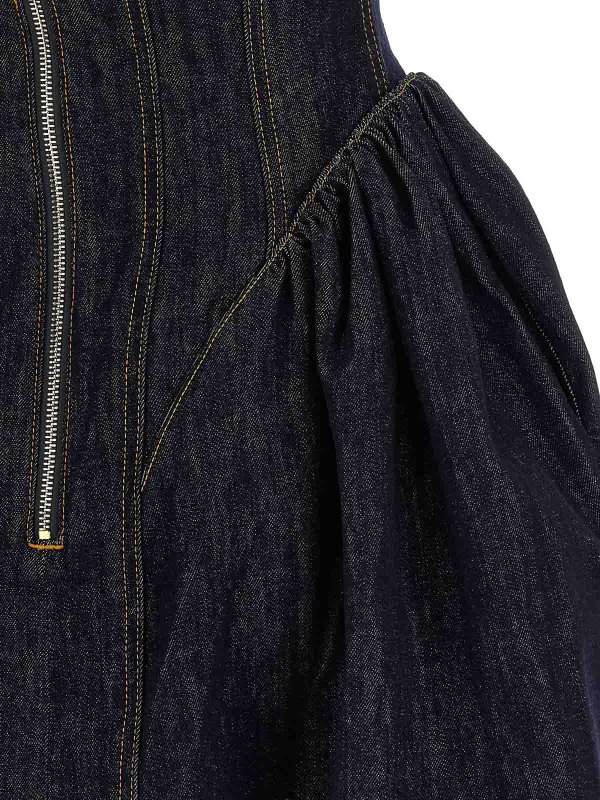 Abito in denim shop online: Self Portrait