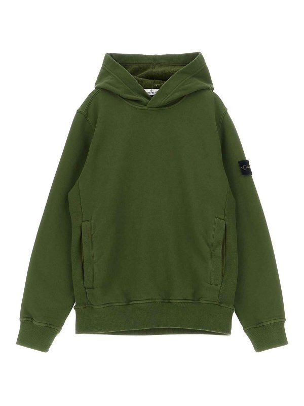 Stone Island Junior: スウェット＆セーター - スウェットシャツ/セーター - 緑