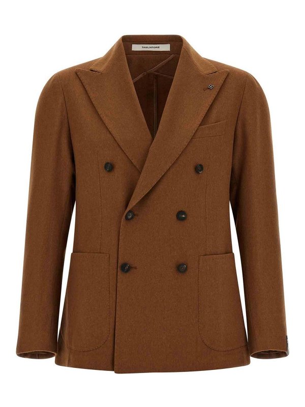 TAGLIATORE: Vestes de costume - Blazer - Marron