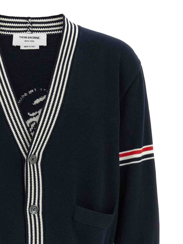 The Best Shops THOM BROWNE: Cárdigans - Cárdigan - Azul