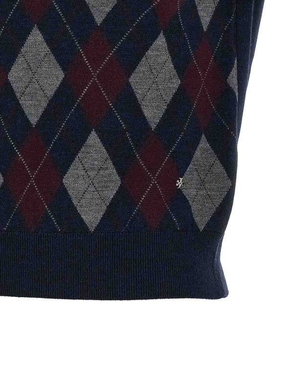 Rundhalspullover - Blau shop online: TORY BURCH