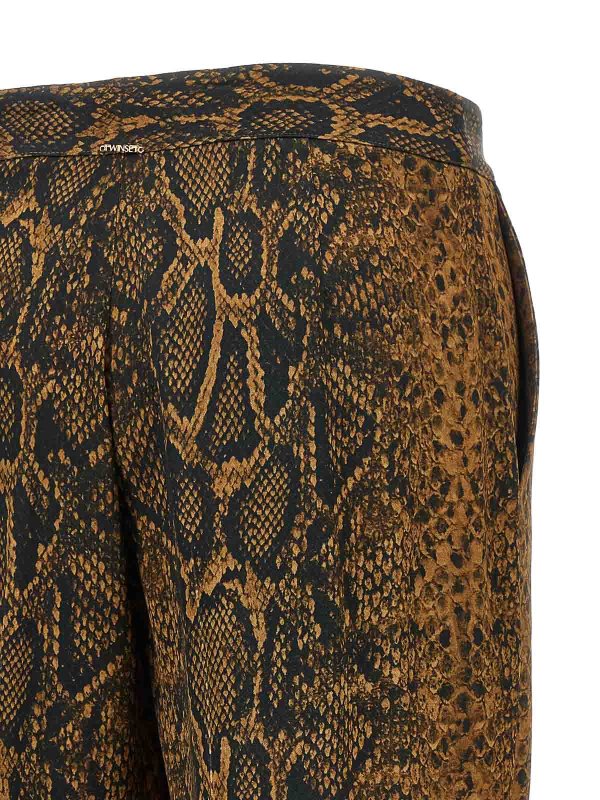 Python Print Pants shop online: TWINSET