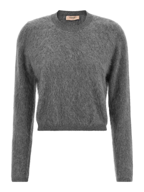 TWINSET: crew necks - Brushed Wool Sweater