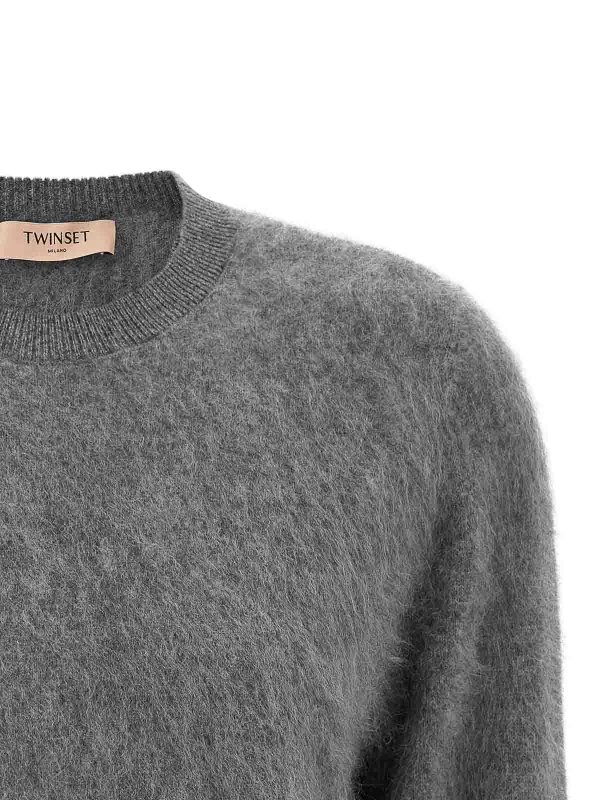 The Best Shops TWINSET: crew necks - Brushed Wool Sweater