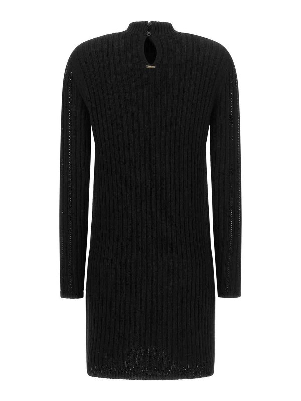 TWINSET: Strickpullover mit Rundhalsausschnitt online - Rundhalspullover - Schwarz