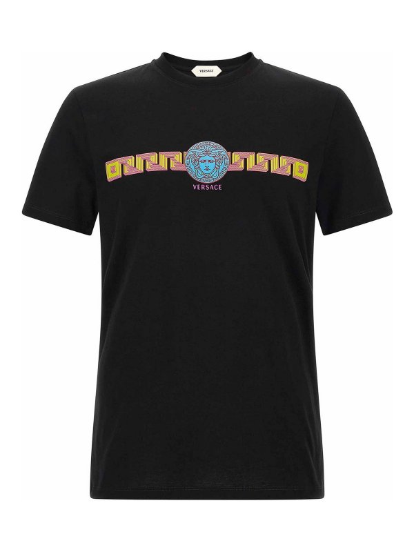 VERSACE: Camisetas - Camiseta - Negro