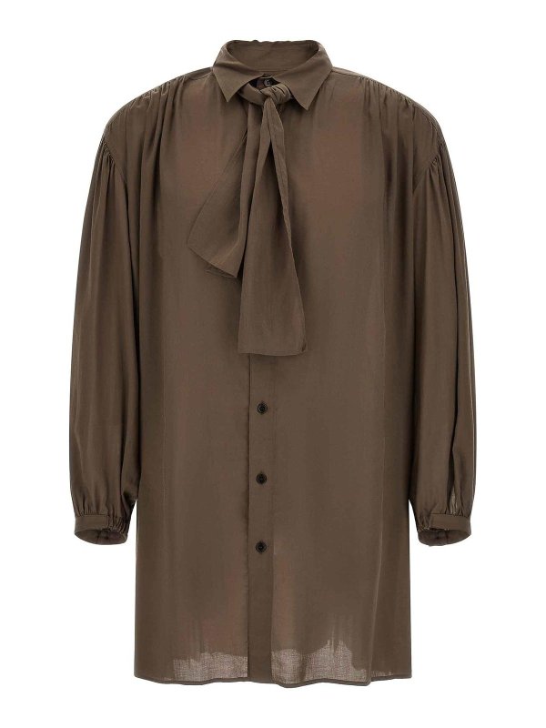 YOHJI YAMAMOTO: camicie - Camicia con sciarpa