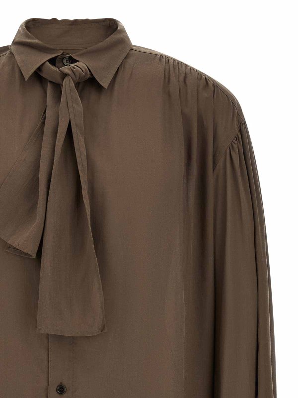 The Best Shops YOHJI YAMAMOTO: camicie - Camicia con sciarpa