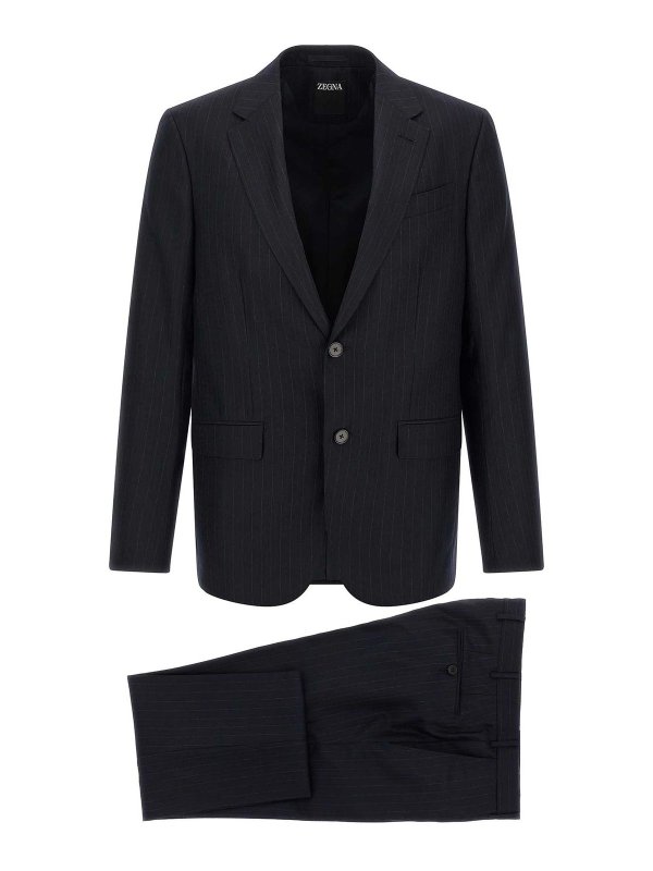 ZEGNA: ニーレングスドレス - 膝丈ドレス - ブルー