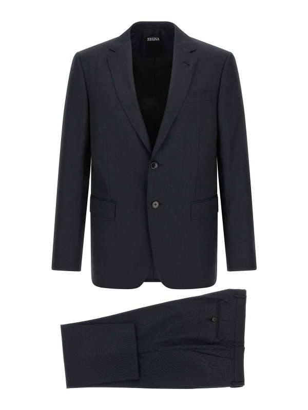 ZEGNA: ニーレングスドレス - 膝丈ドレス - ブルー