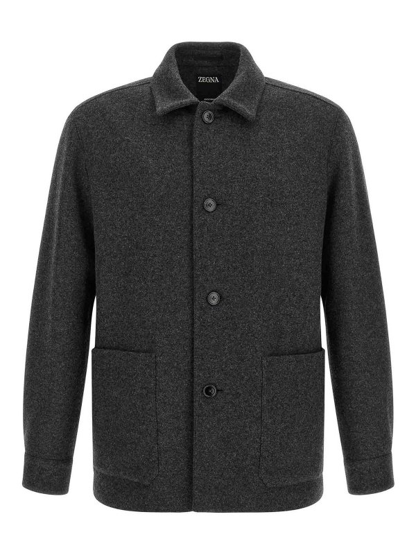 ZEGNA: Blusen - Bluse - Grau
