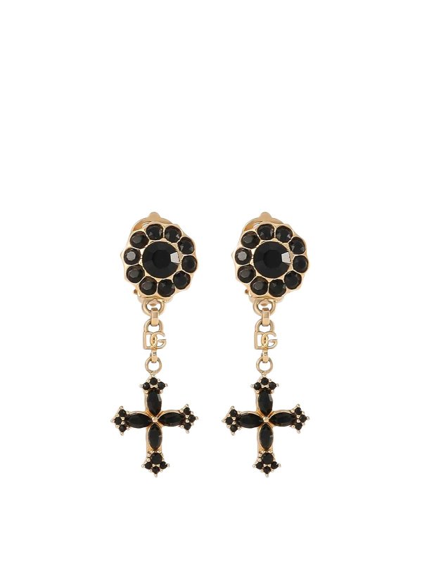 DOLCE & GABBANA: Pendientes - Pendientes - Negro