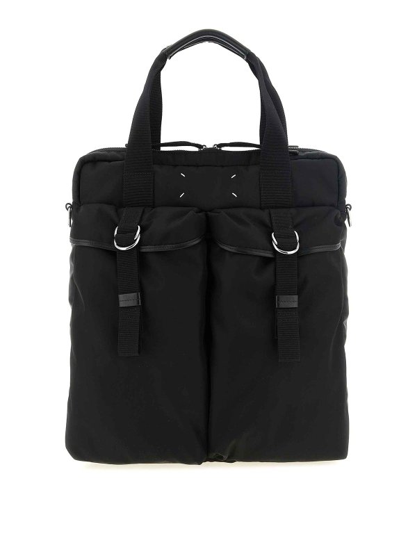 Maison Margiela: トートバッグ - トートバッグ - 黒