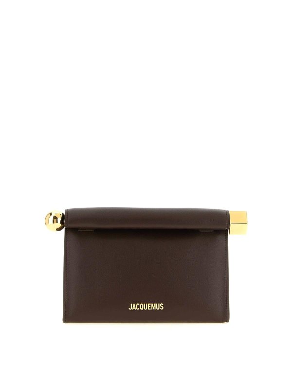 JACQUEMUS: クラッチバッグ - クラッチバッグ - ブラウン