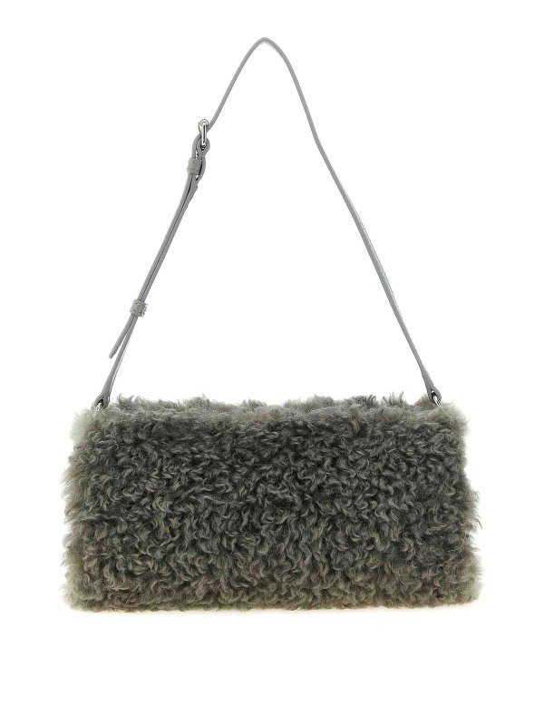 STELLA McCARTNEY: clutches - Shearling Clutch