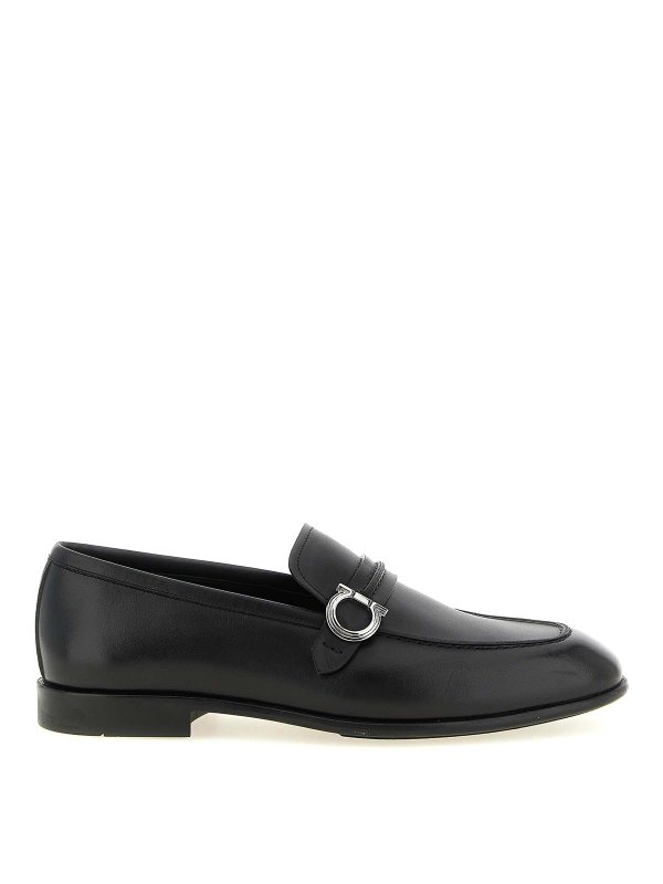 SALVATORE FERRAGAMO: ロファー＆スリッパ - ローファー - 黒