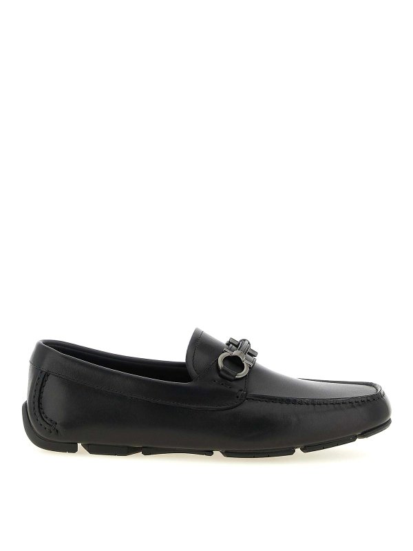 SALVATORE FERRAGAMO: ロファー＆スリッパ - ローファー - 黒
