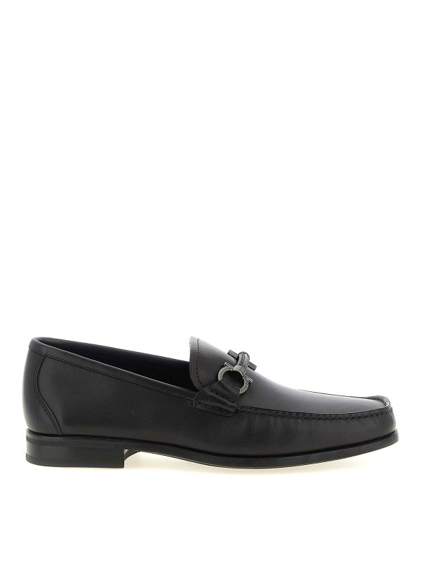 SALVATORE FERRAGAMO: ロファー＆スリッパ - ローファー - 黒