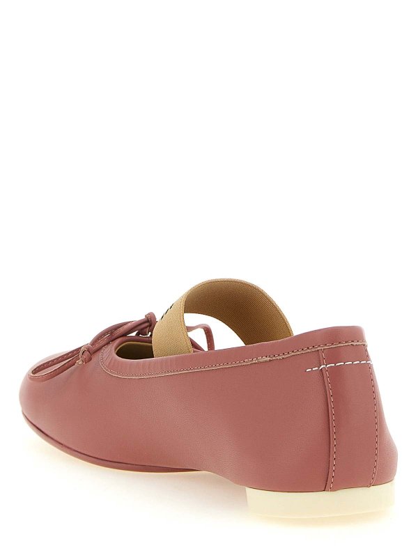 The Best Shops MM6 MAISON MARGIELA: フラットシューズ - フラットシューズ - ピンク